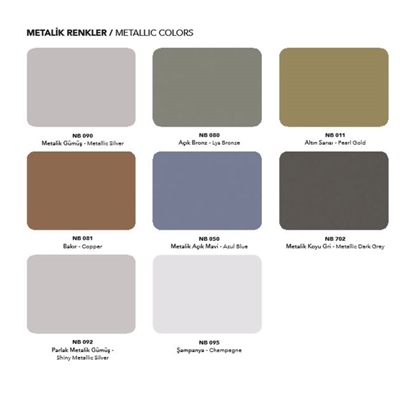 Resim Naturalbond 40+40-50+50 Renk Kartelası 2020